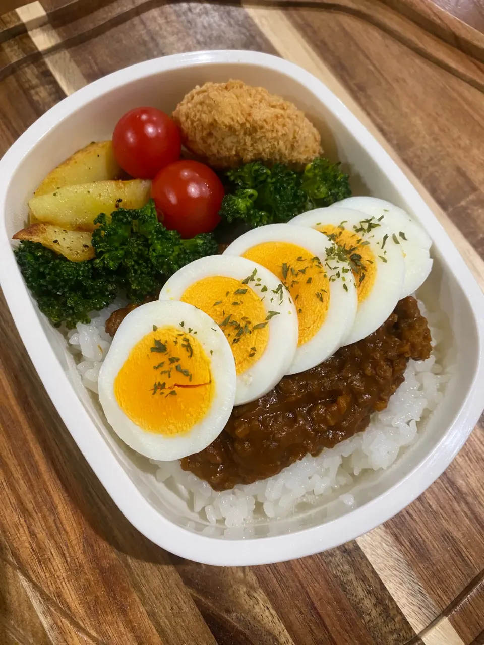 Snapdishの料理写真:キーマカレー弁当|mineraさん