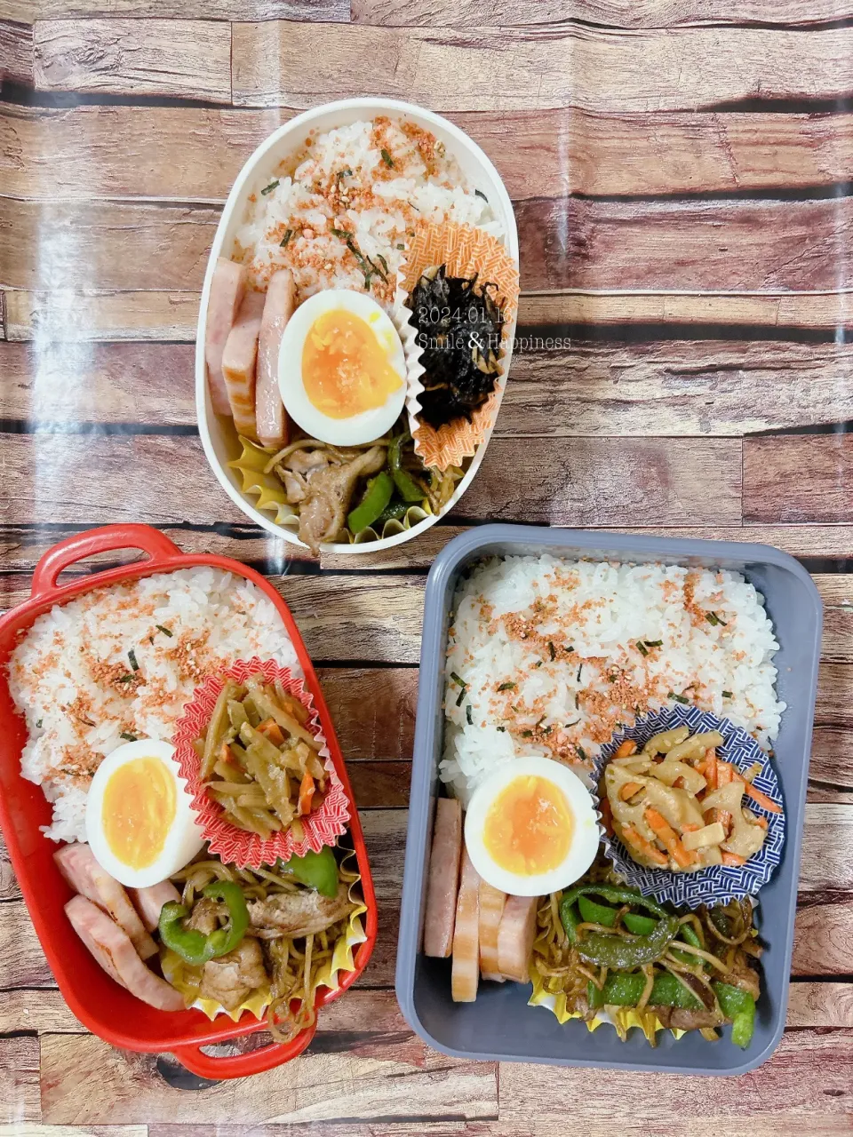 3人弁当😆|Rie Naganoさん