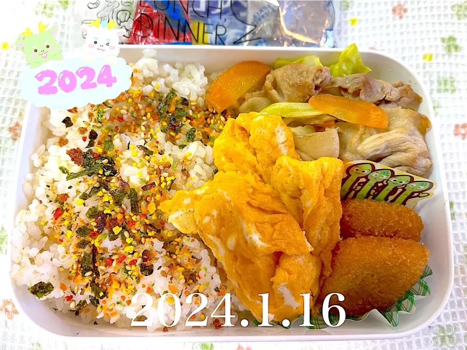 Snapdishの料理写真:男子高校生お弁当|harutomomamaさん