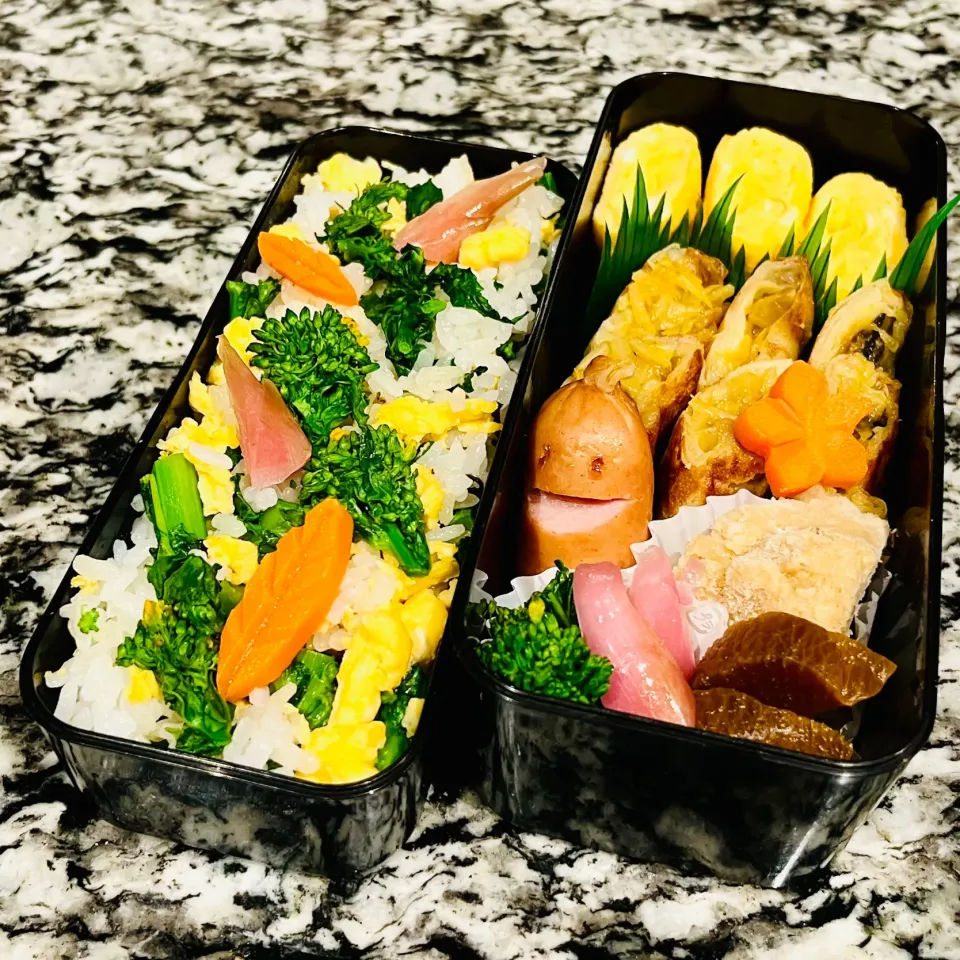 アッチさんの料理 菜の花ごはん 弁当|アッコちゃん✨さん