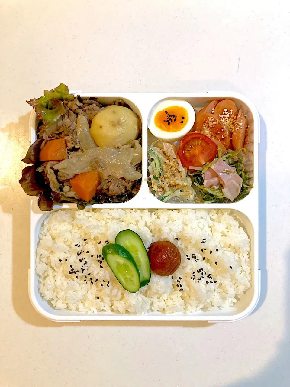 1/16 ◎ 肉じゃが弁当|Yama○°さん