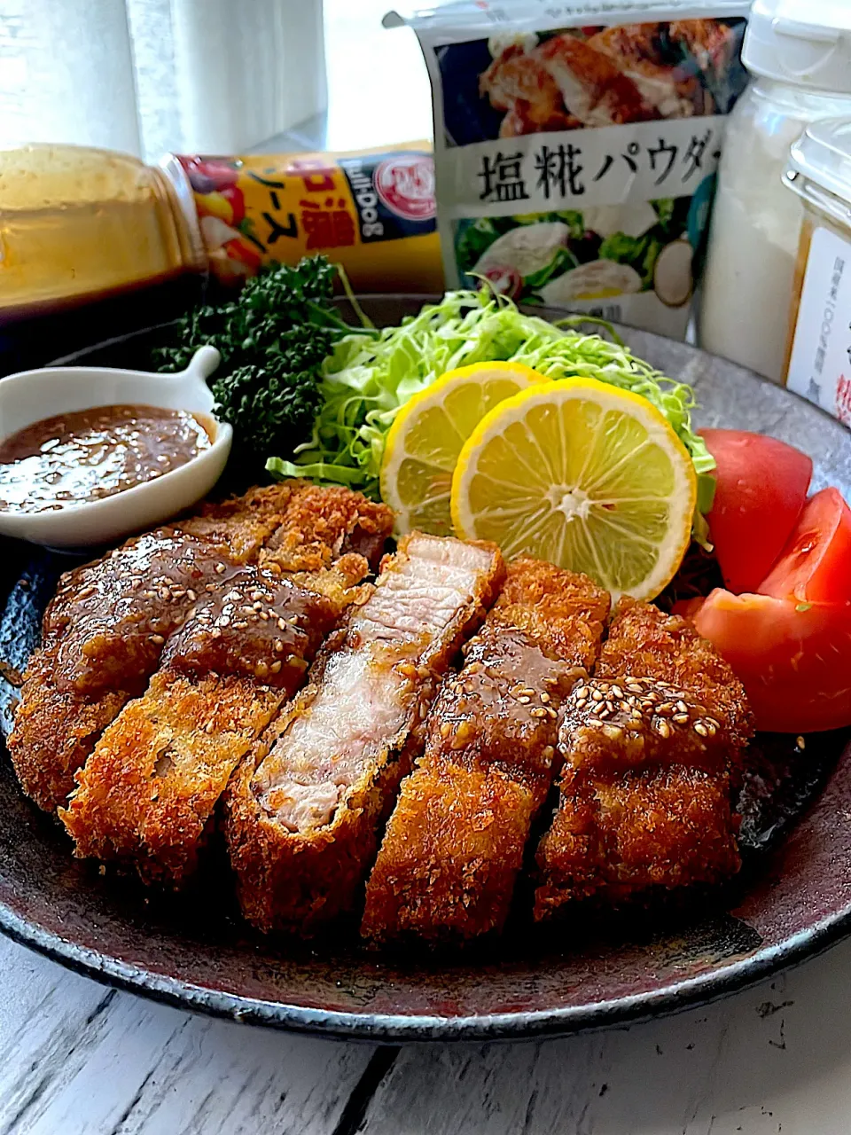 Snapdishの料理写真:とんちんの料理  とんかつ🐷|とんちんさん