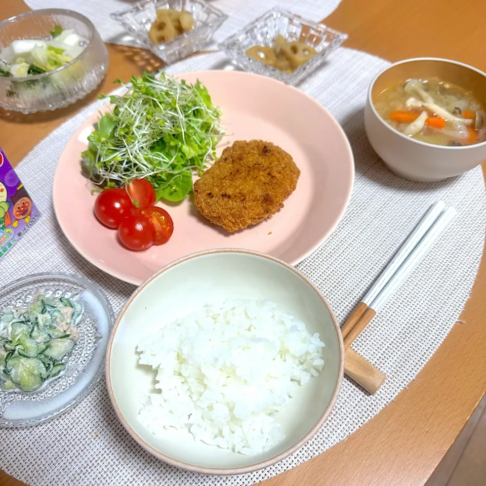 コロッケ定食|かなママさん