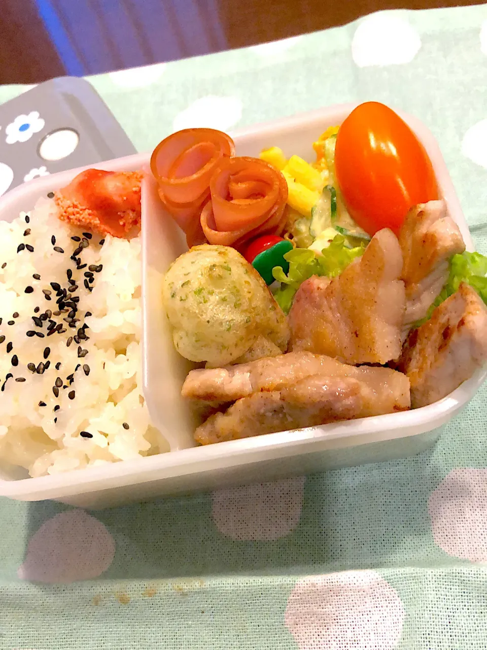 2024.1.17  ＊今日のお弁当＊豚ロースソテーᕷ*.°|rinrin*mama*さん