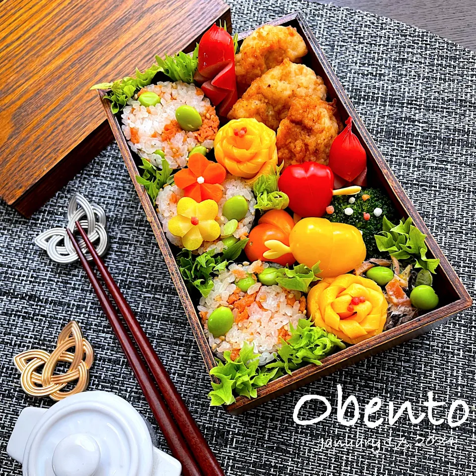 お豆腐ナゲットでお弁当🍱|まぁちゃんさん