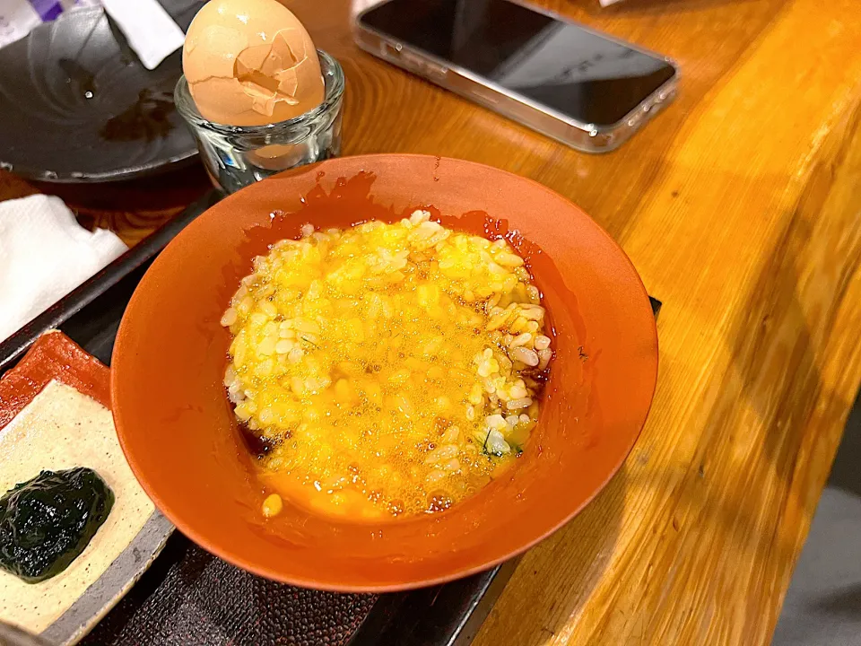 Snapdishの料理写真:土佐ジローの卵かけごはん🍚🥚|yokoさん