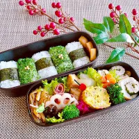 Snapdishの料理写真:｢おむすび日｣の“こむすび”弁当|ちゃべさん