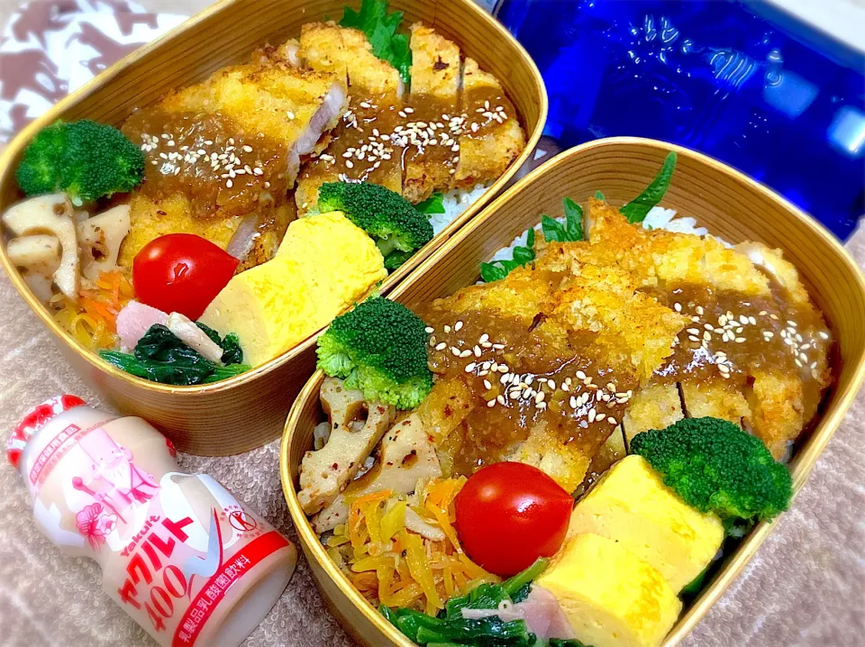 Snapdishの料理写真:今日の夫婦弁⁽⁽ ◟(灬 ˊωˋ 灬)◞ ⁾⁾💕|桃実さん