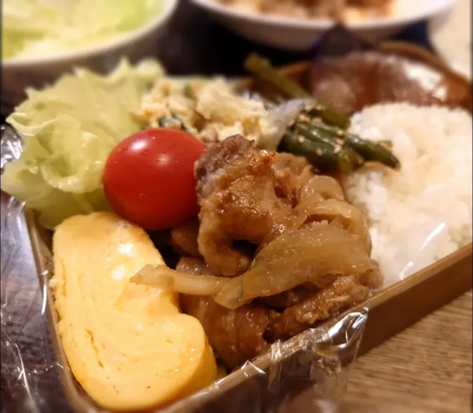 しょうが焼き弁当(*^_^*)|しーPaPaさん