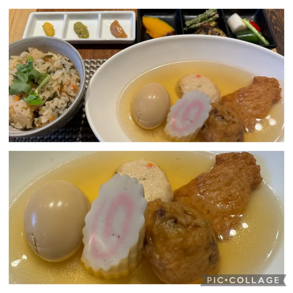 Snapdishの料理写真:今週の出張ランチ@小田原おでん本店ミナカ小田原店。　開店ドンで入らないと大行列の人気店。美味しくいただきました。|sniper66さん