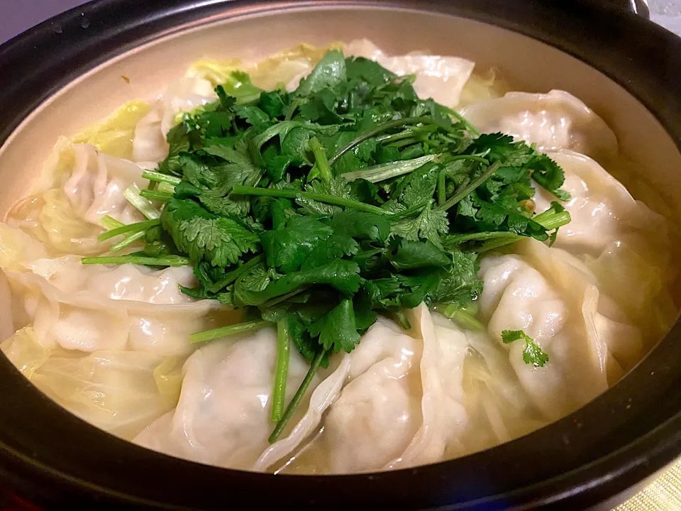 🥟パクチー餃子鍋🍲|Hiropanさん