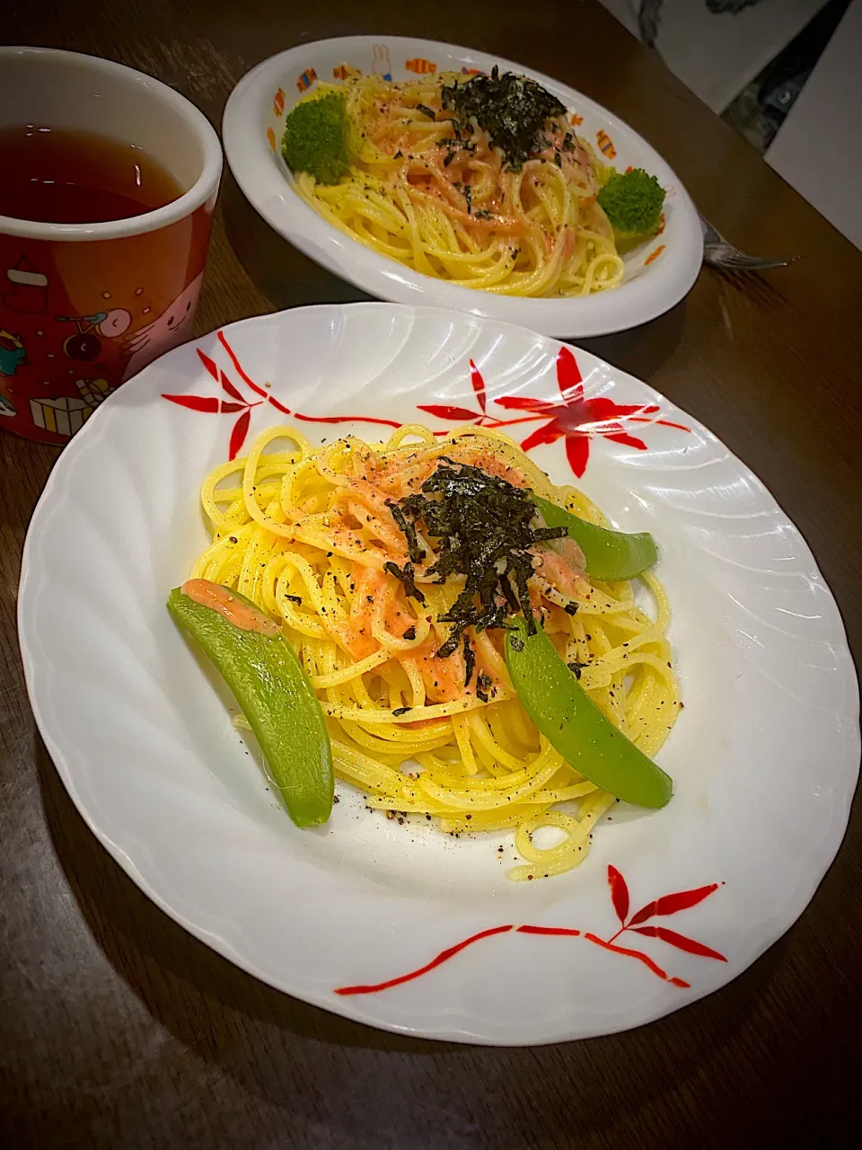 たらこクリームパスタ　ほうじ茶|ch＊K*∀o(^^*)♪さん