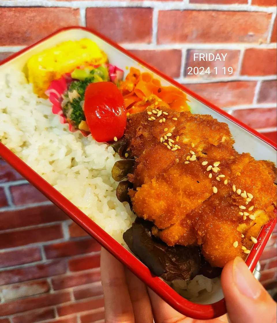 JK弁当１４１～タレカツのっけ弁当|かのりさん