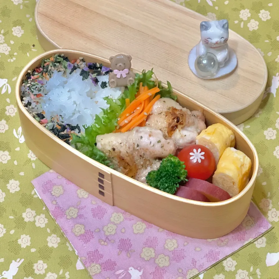 鶏モモグリル☘️の💙ちゃんお弁当　1/19金|sweet homeさん