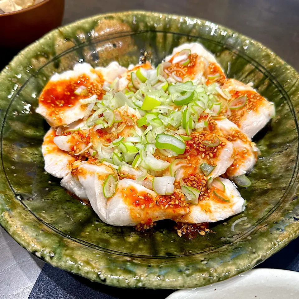 鶏胸肉で作るプルプルよだれ鶏風|ぴっとさん