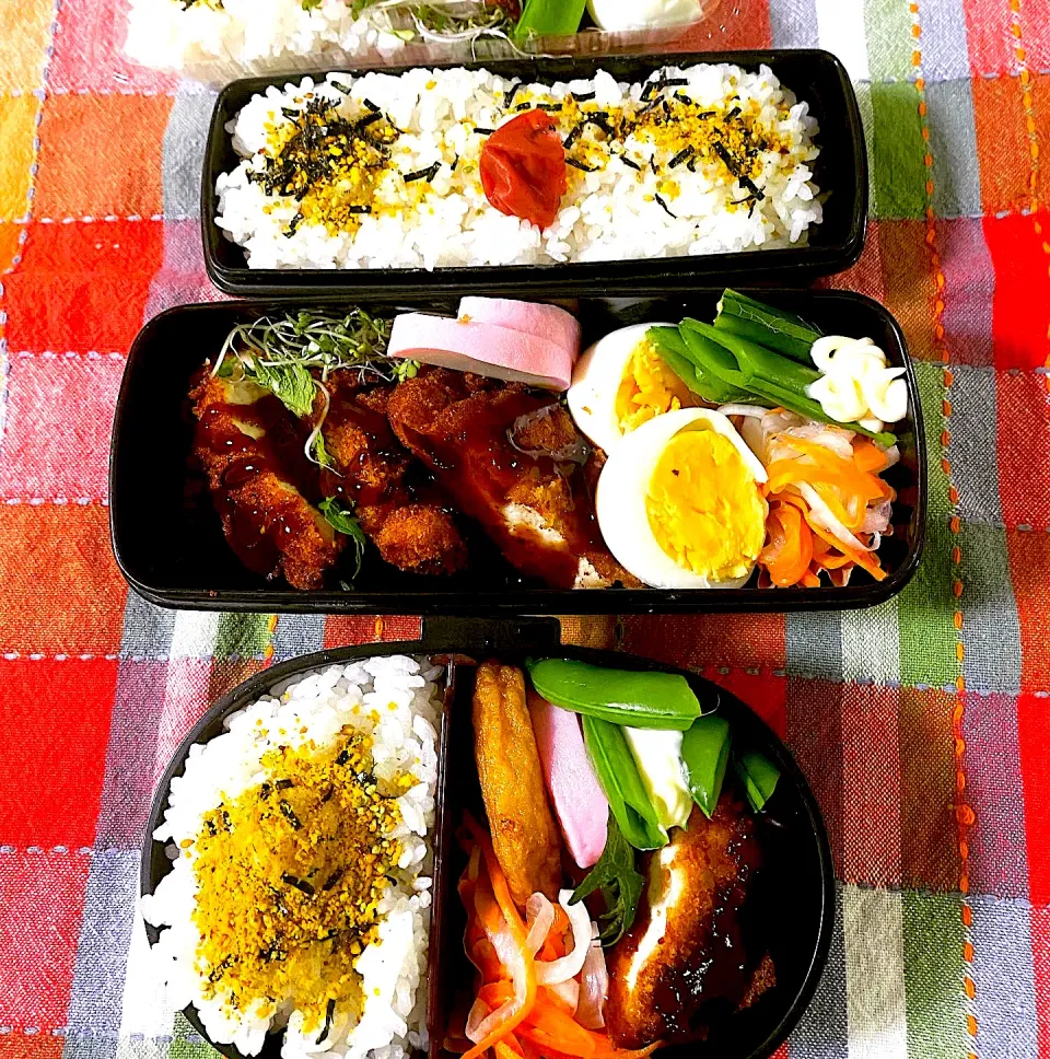 Snapdishの料理写真:チキンカツ弁当。|ゆうどんさん