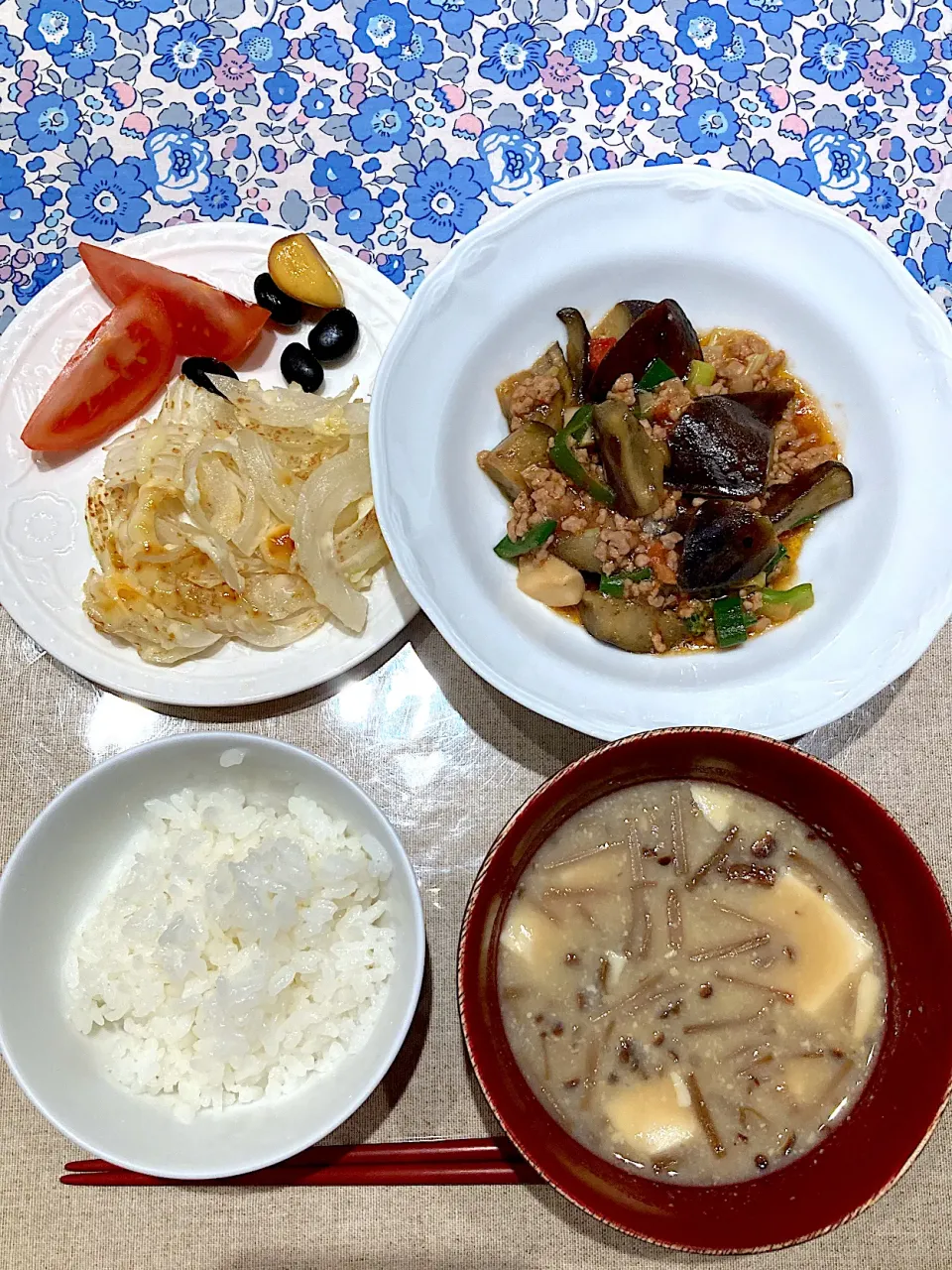 麻婆茄子と玉ねぎうまい|おしゃべり献立さん