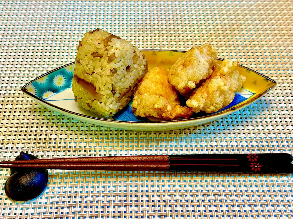 からあげ🍗かしわ飯おにぎり🍙|にゃあ（芸名）さん