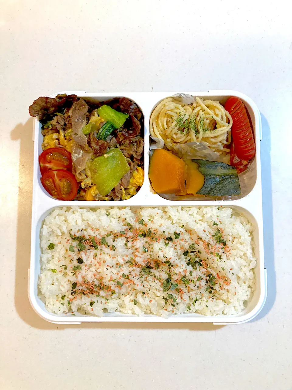 1/20 ◎ 牛肉のふわ玉炒め弁当|Yama○°さん