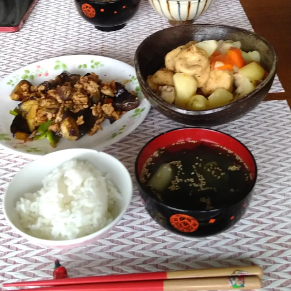 Snapdishの料理写真:休日の普通のお昼ごはん|Reikoさん