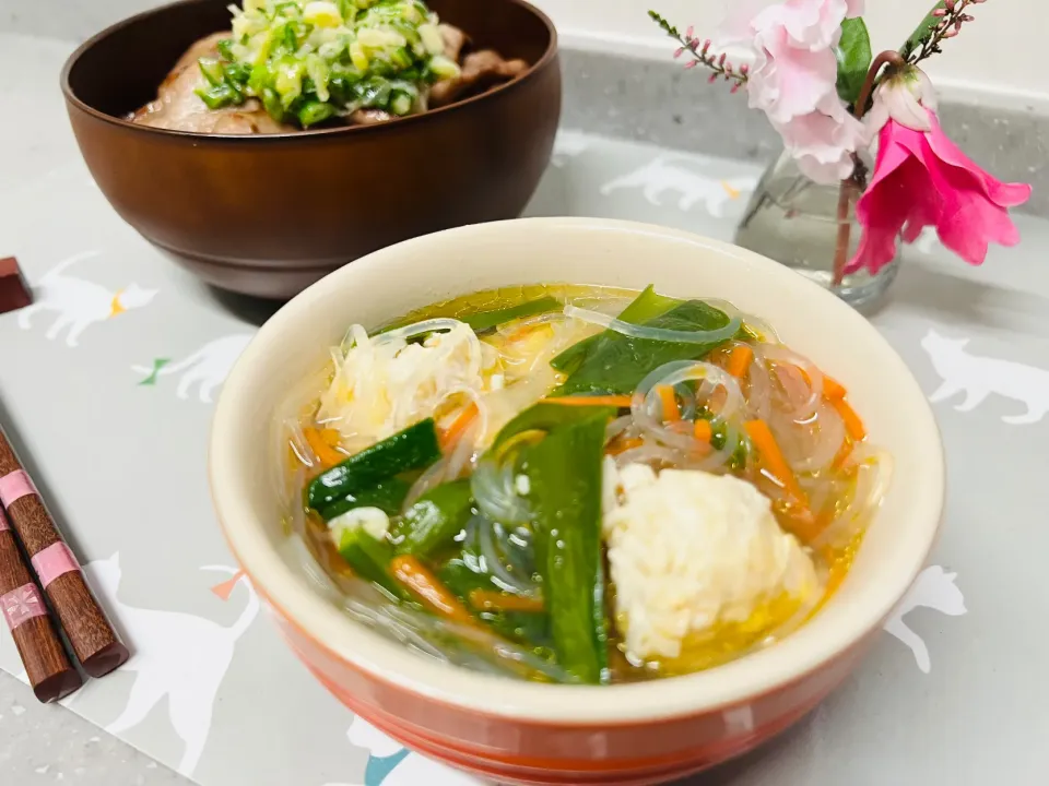 「鶏団子と春雨のスープ」|バシュランさん