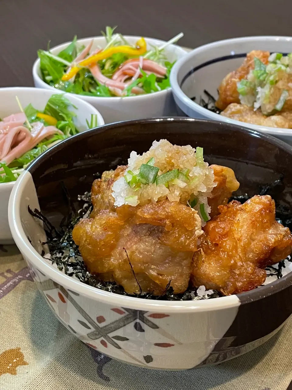 Snapdishの料理写真:和風唐揚げ丼|うららさん