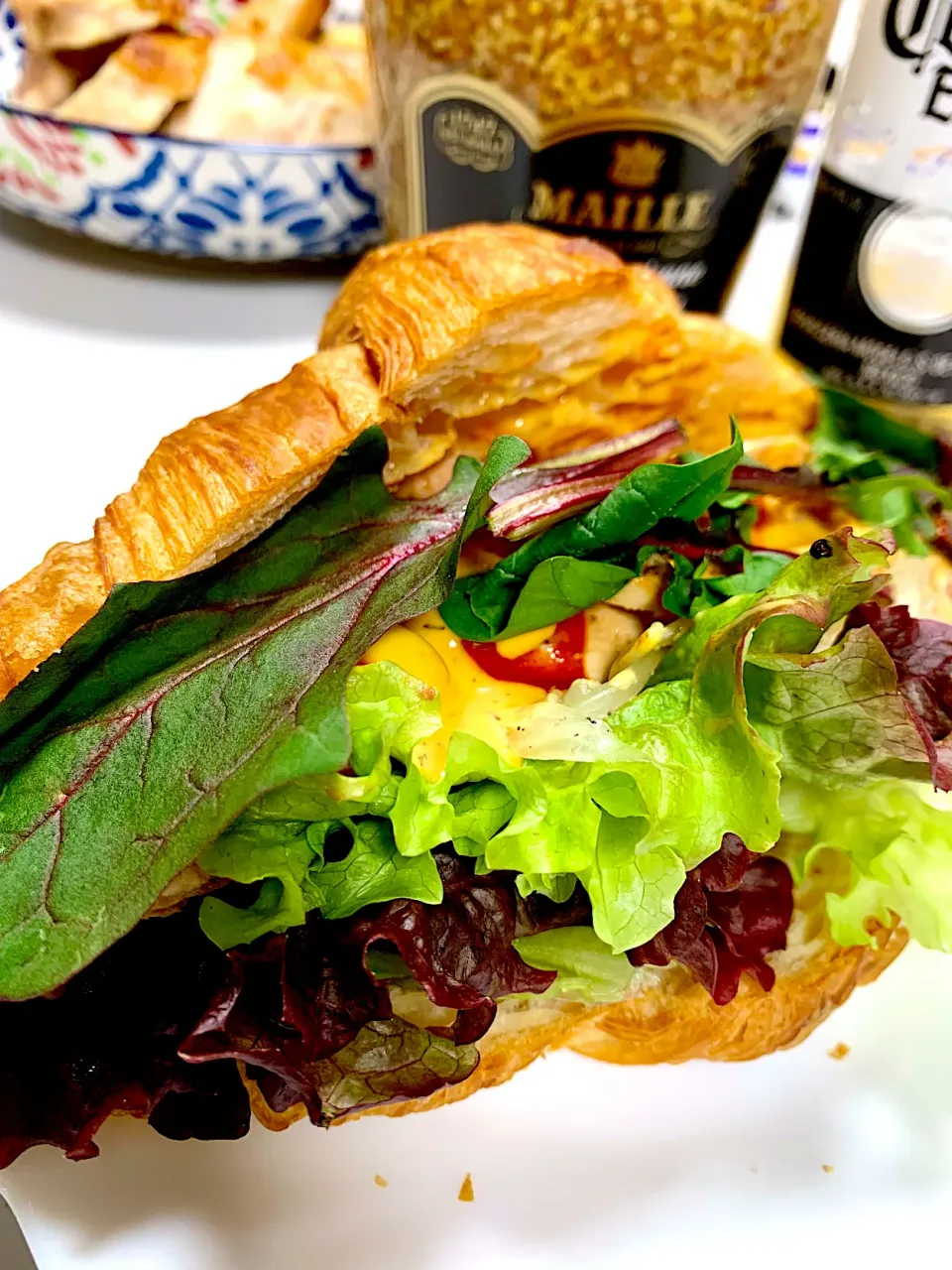 Roasted Chicken Sandwich + Sriracha Mayo|gonbenさん