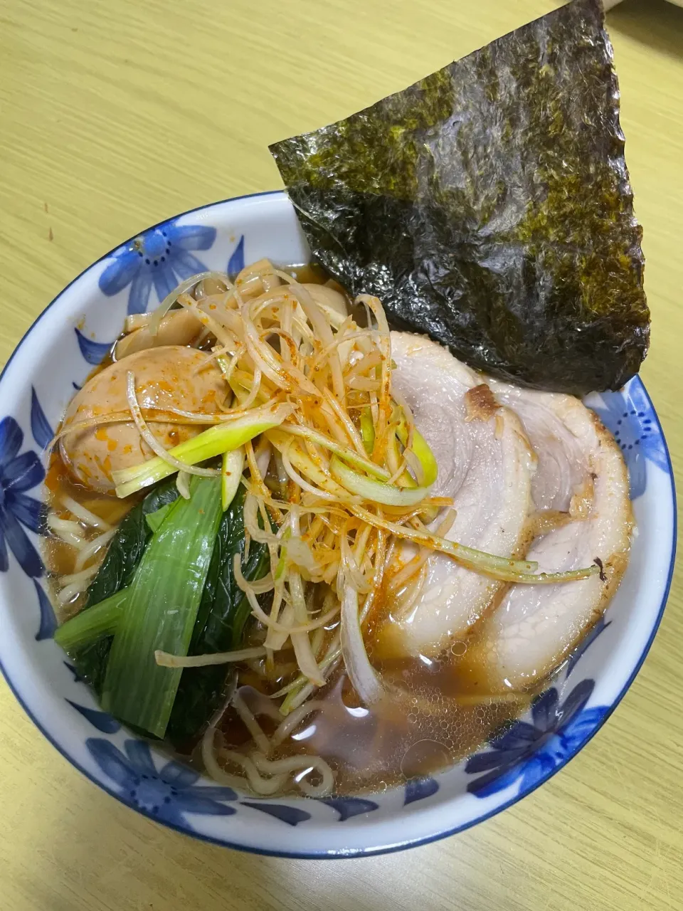 Snapdishの料理写真:久しぶりの辛ネギ醤油ラーメン|rtkさん