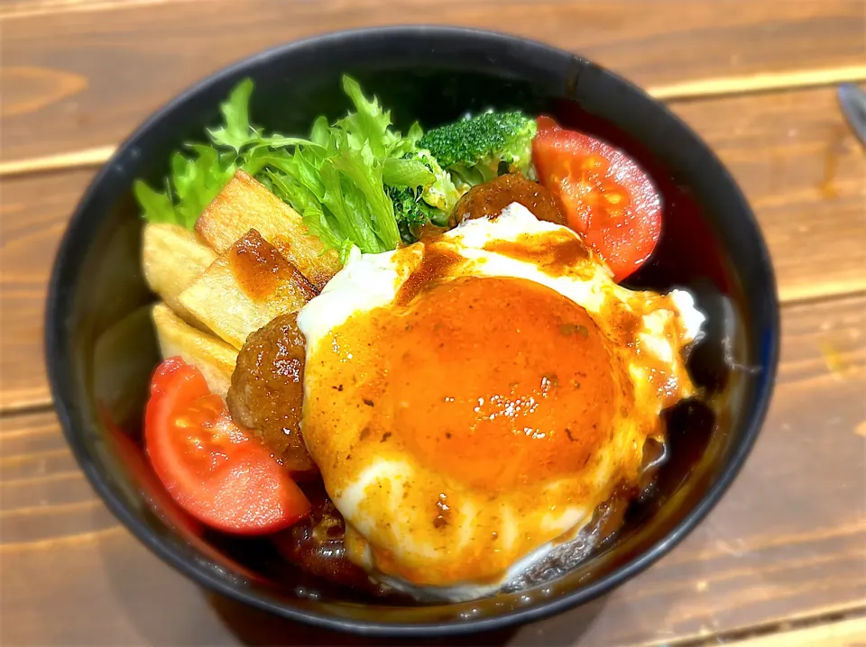 ロコモコ丼♡|ぁかねまンさん