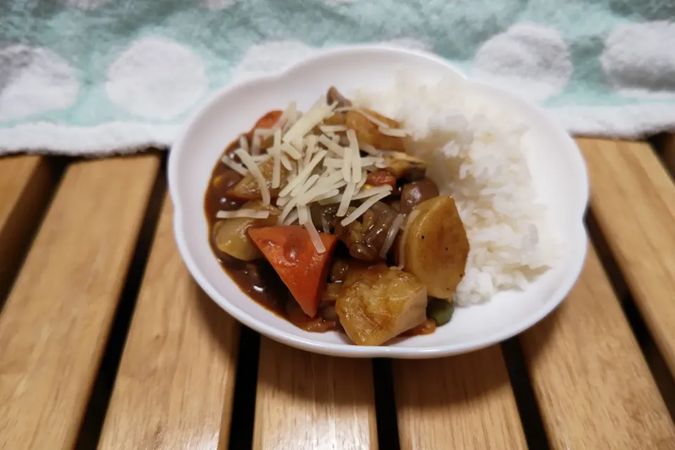 Snapdishの料理写真:カレーに玄米シュレッド|Kumikoさん