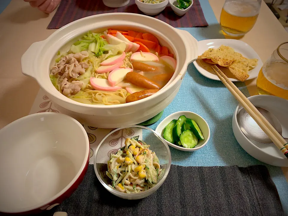 2024/1/19 晩ごはん🍲煮込みラーメン🍜|ひーちゃんさん