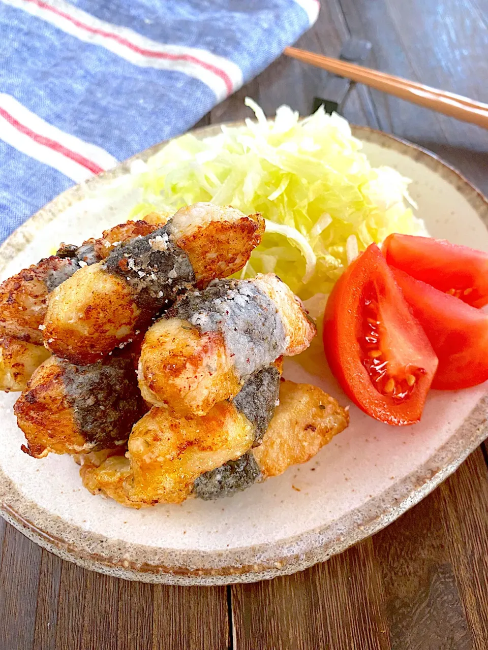 海苔巻きカレー唐揚げ|ちぐあささん