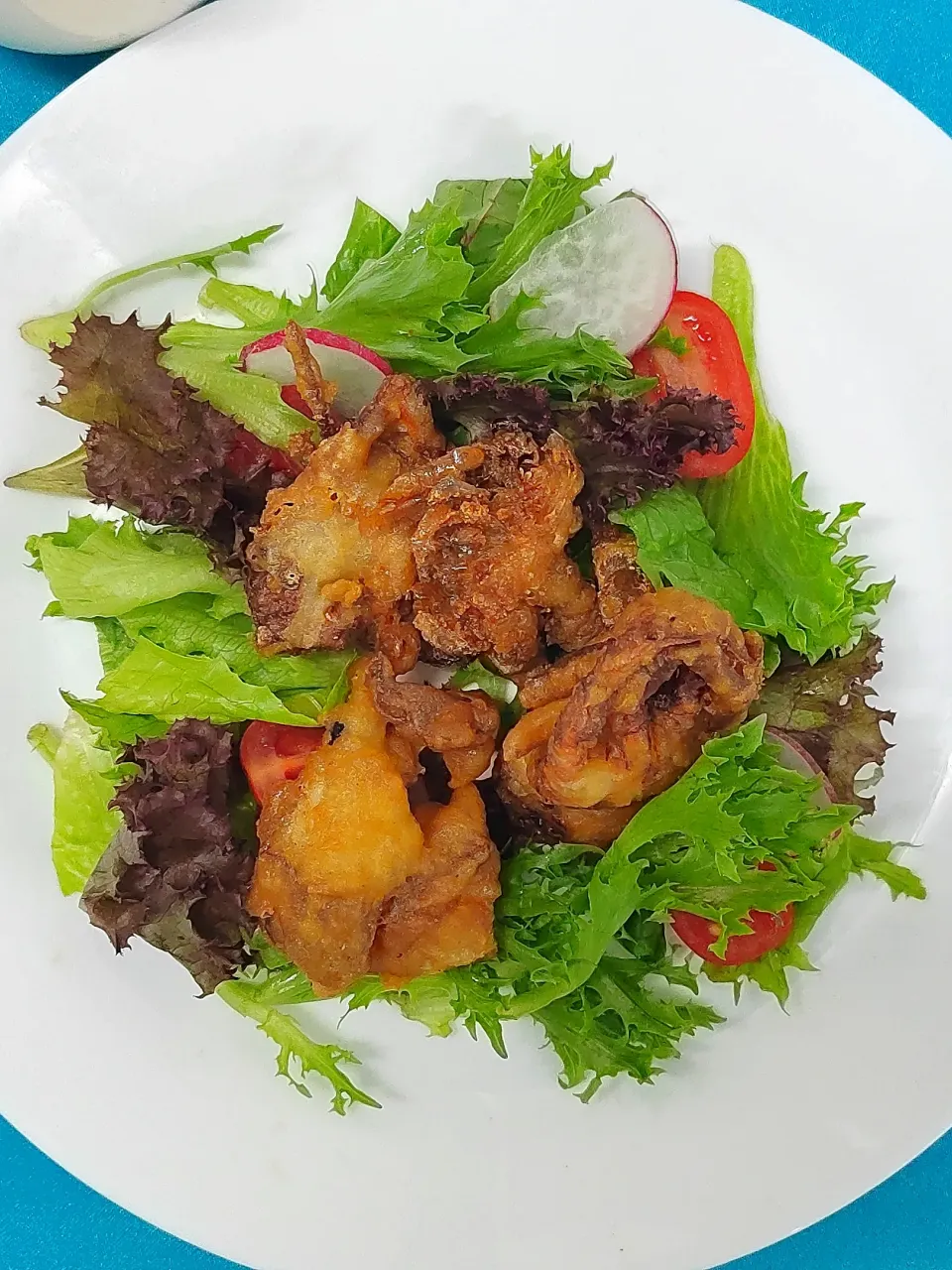 Soft Shell Crab Salad with Homemade Sesame Dressings|C.H LEEさん