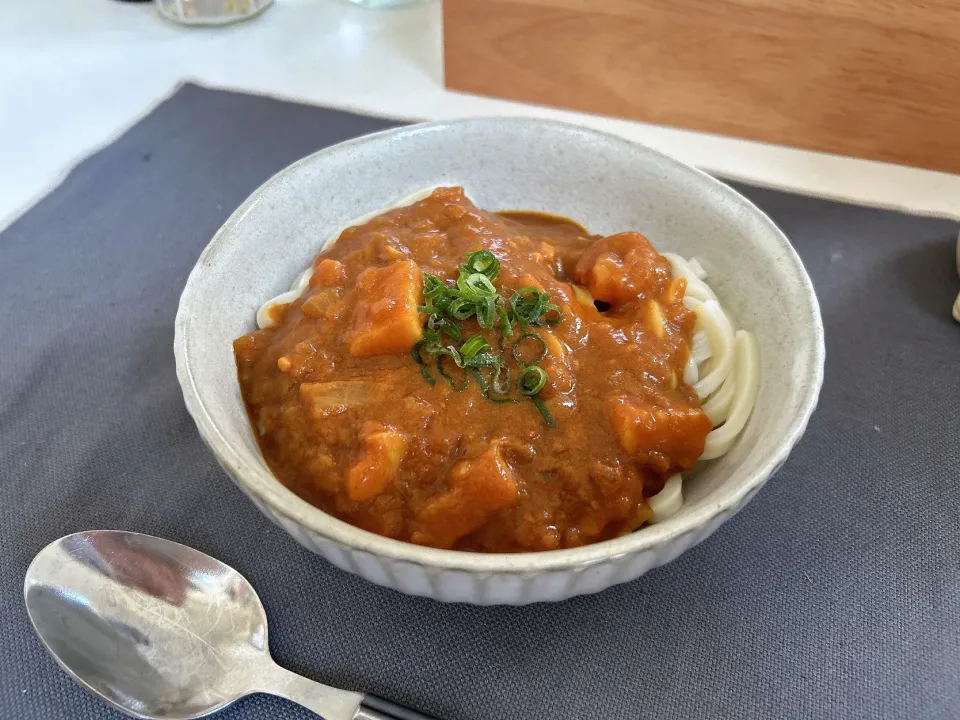 シーフードカレーうどん|なみねこさん