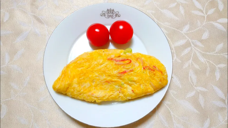 1/21の夕食
カニかまと長ネギ入り玉子焼き|卯月さん