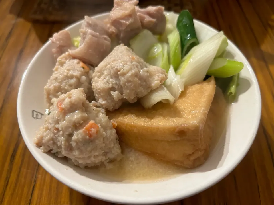 Snapdishの料理写真:鶏の味噌鍋(コープ冷凍)|marronさん