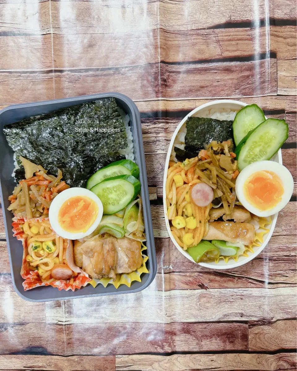 Snapdishの料理写真:2人弁当😆|Rie Naganoさん