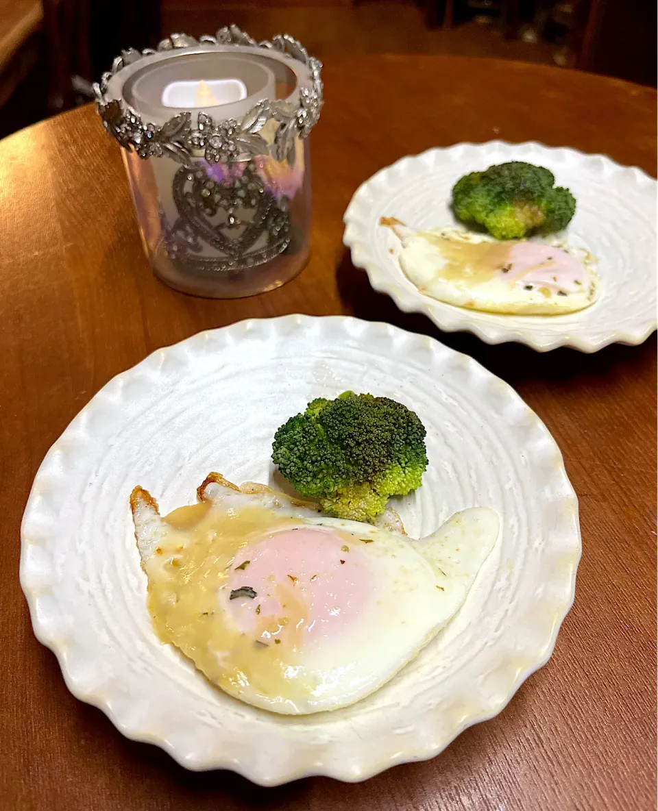 Snapdishの料理写真:玄米シュレッド目玉焼き🍳|henryさん