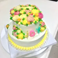 Butter cream cake 🎂🌷💐🌼|アリスユッピさん