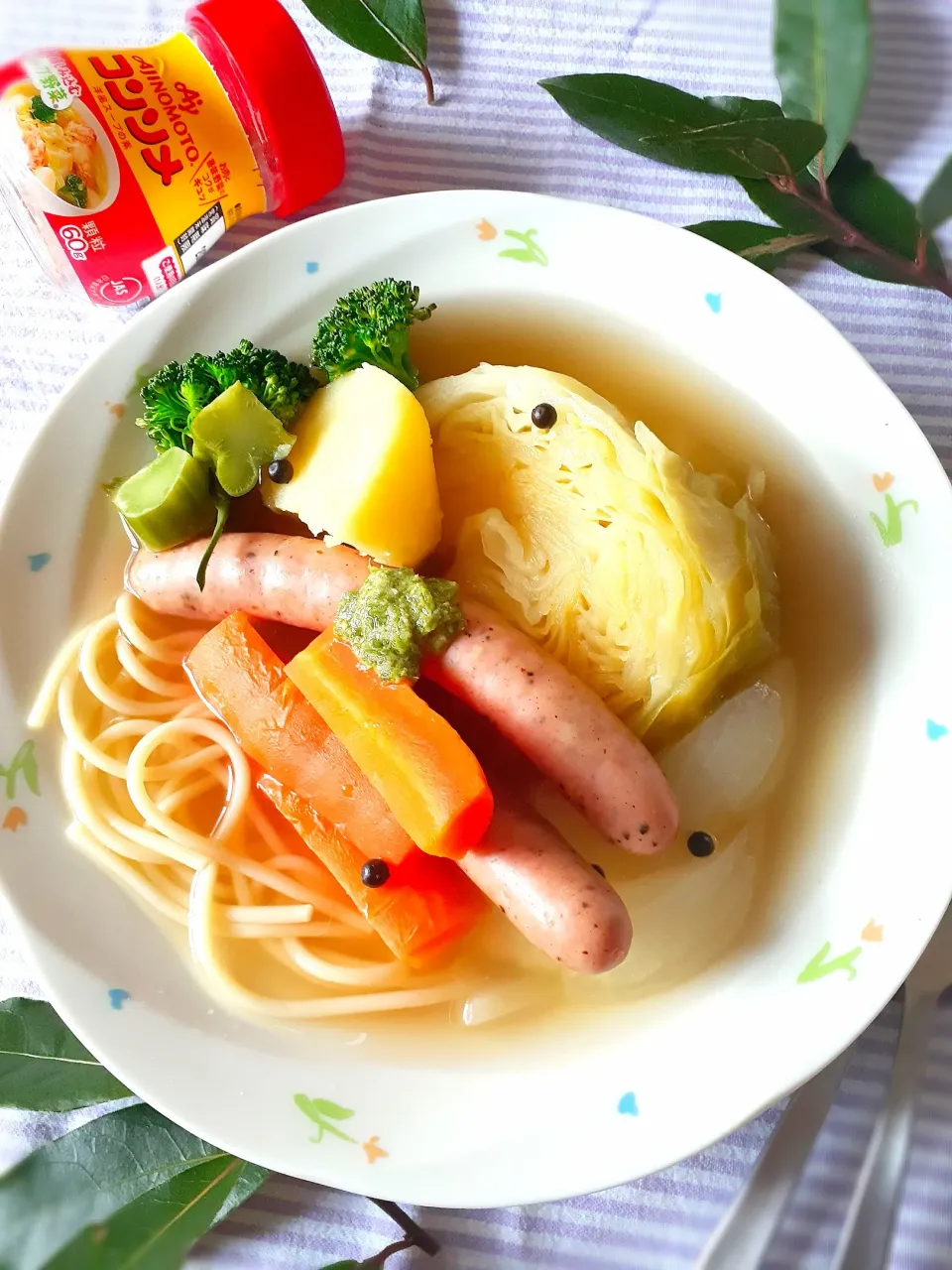 パスタ入りポトフ🥦🥕🥬|fumfumさん