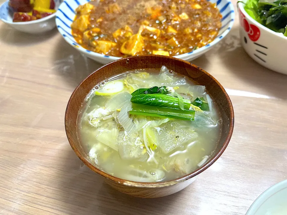 秋刀魚の水煮缶でスタミナスープ|もーやんさん