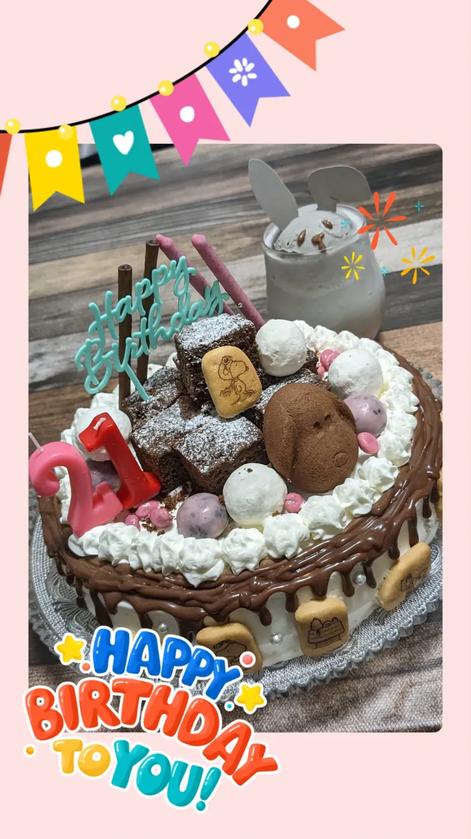 可笑し(お菓子)なチョコケーキ🎂|ひとみんΨ(*´∀｀)Ψさん