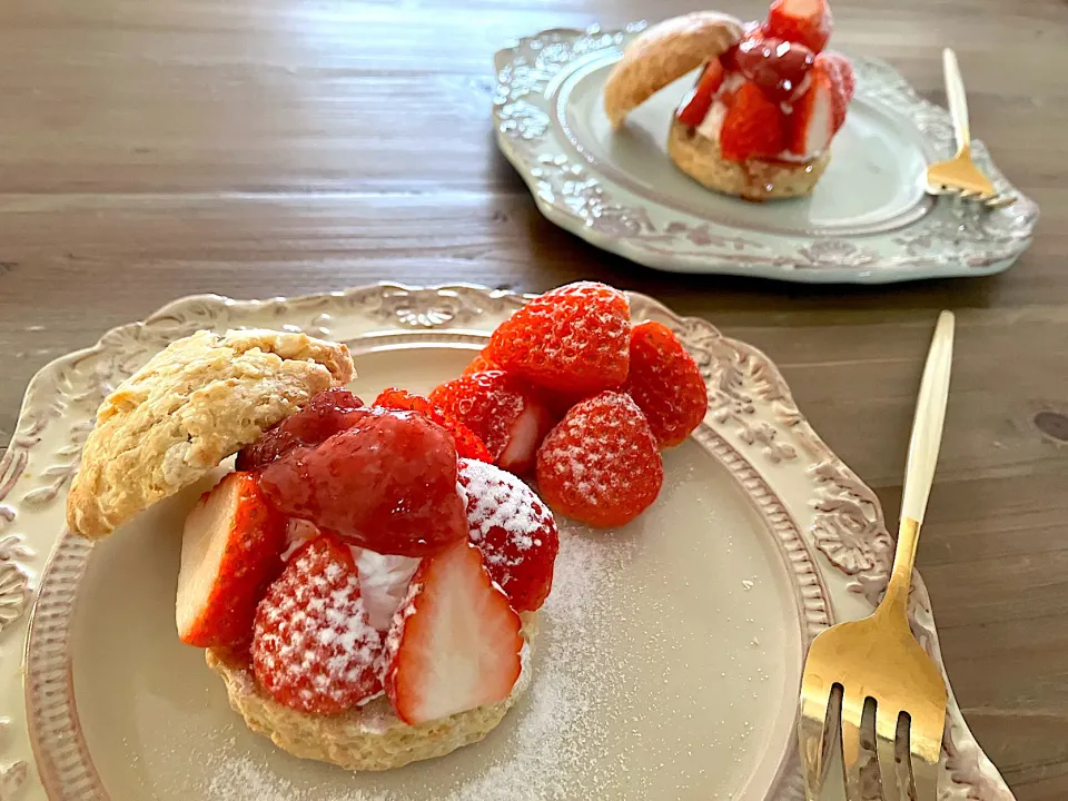 いちごスコーン|あおあおさん