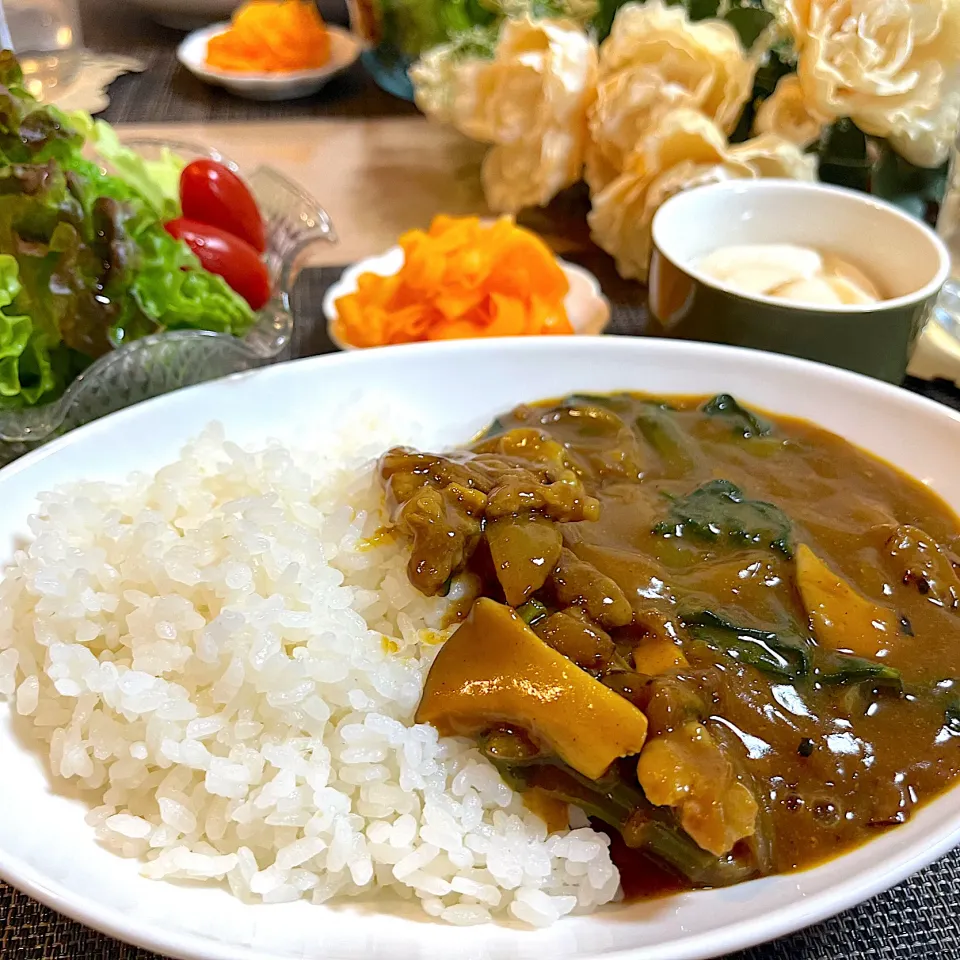 ほうれん草とエリンギの牛カレー|reiさん