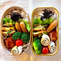 Snapdishの料理写真:姉妹のお弁当 #625 #333