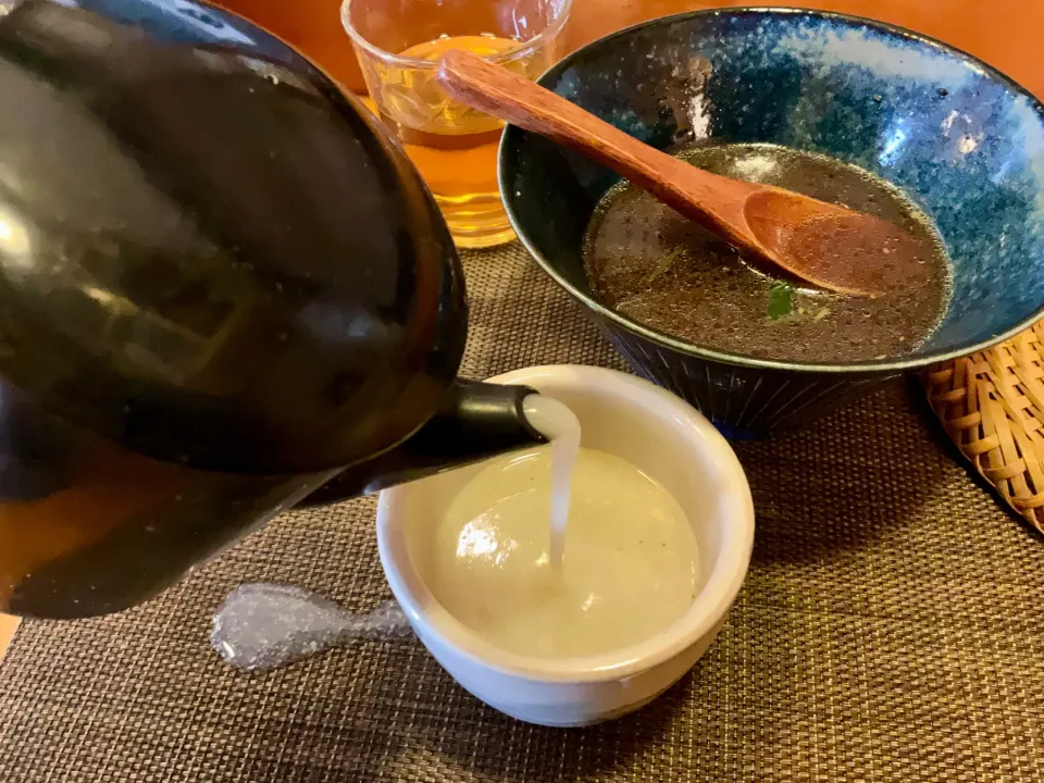 茹で汁でない蕎麦粉で作ったドロドロの蕎麦湯|Takeshi  Nagakiさん