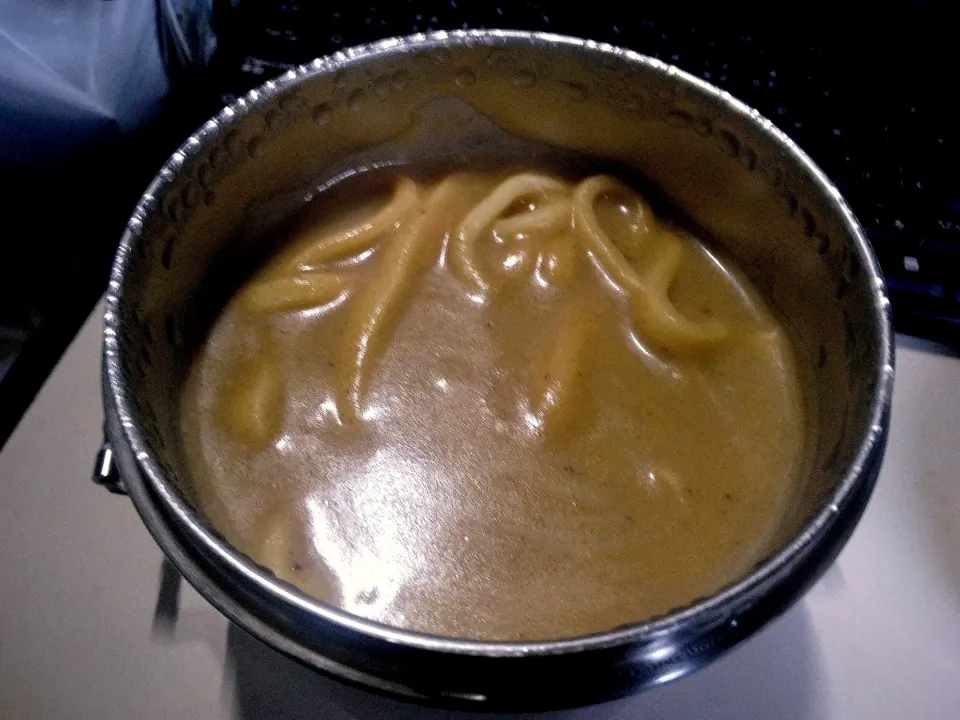 Snapdishの料理写真:黒にんにく入り粉砕ポトフうどん|darkbaronさん