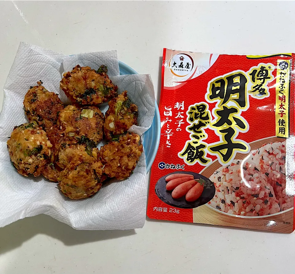 Snapdishの料理写真:【本日の豆腐ナゲット】明太子混ぜご飯の素|まひるさん