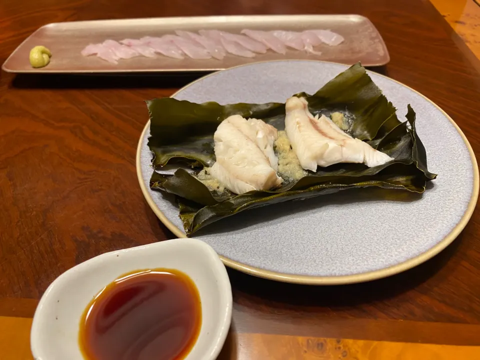 ホウボウの昆布酒蒸し|けんさん