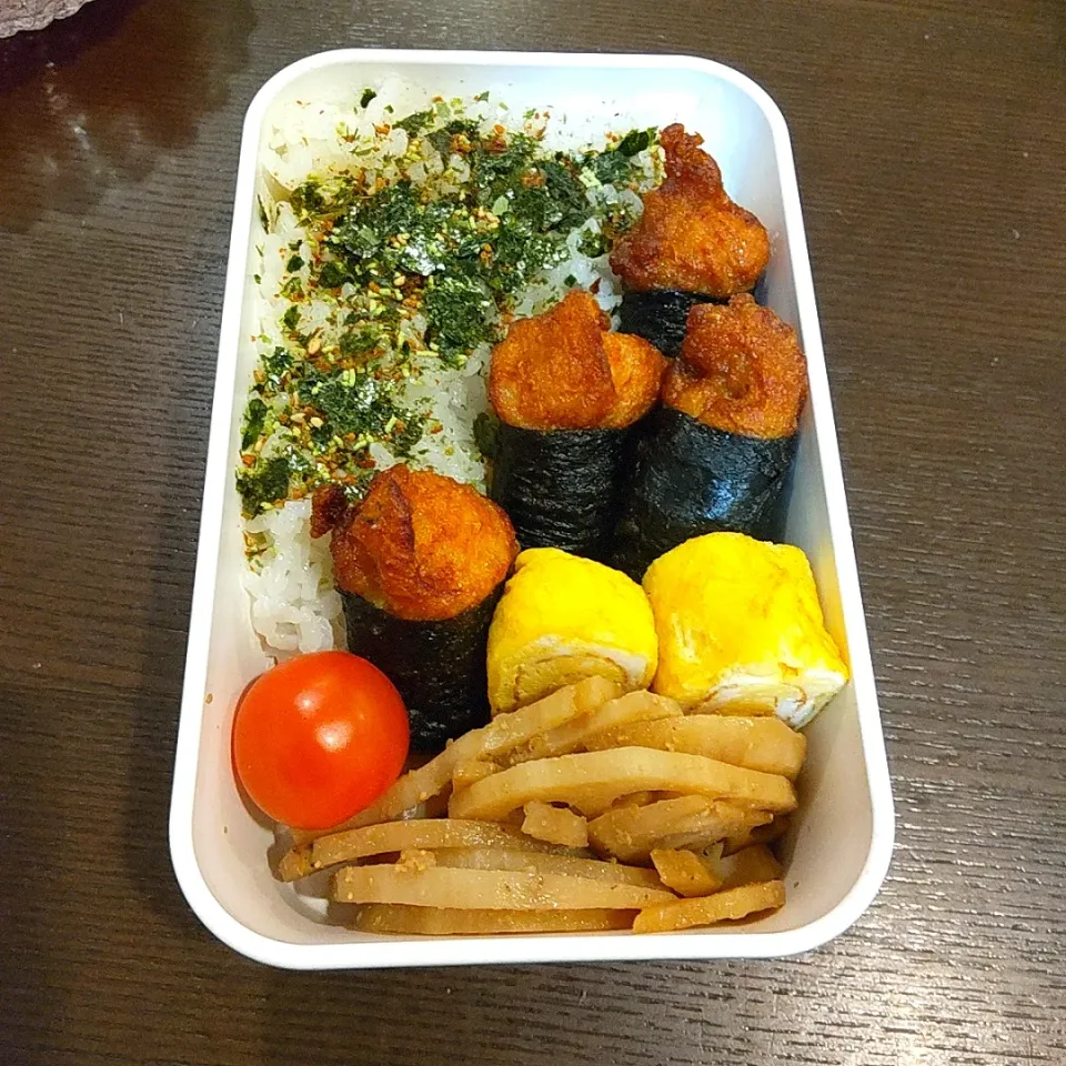 Snapdishの料理写真:のり巻きチキン弁当🍱|Rieさん